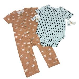 Tiny Citizen New 100% Organic Cotton Baby 18 Months Bundle One Pieces Unisex